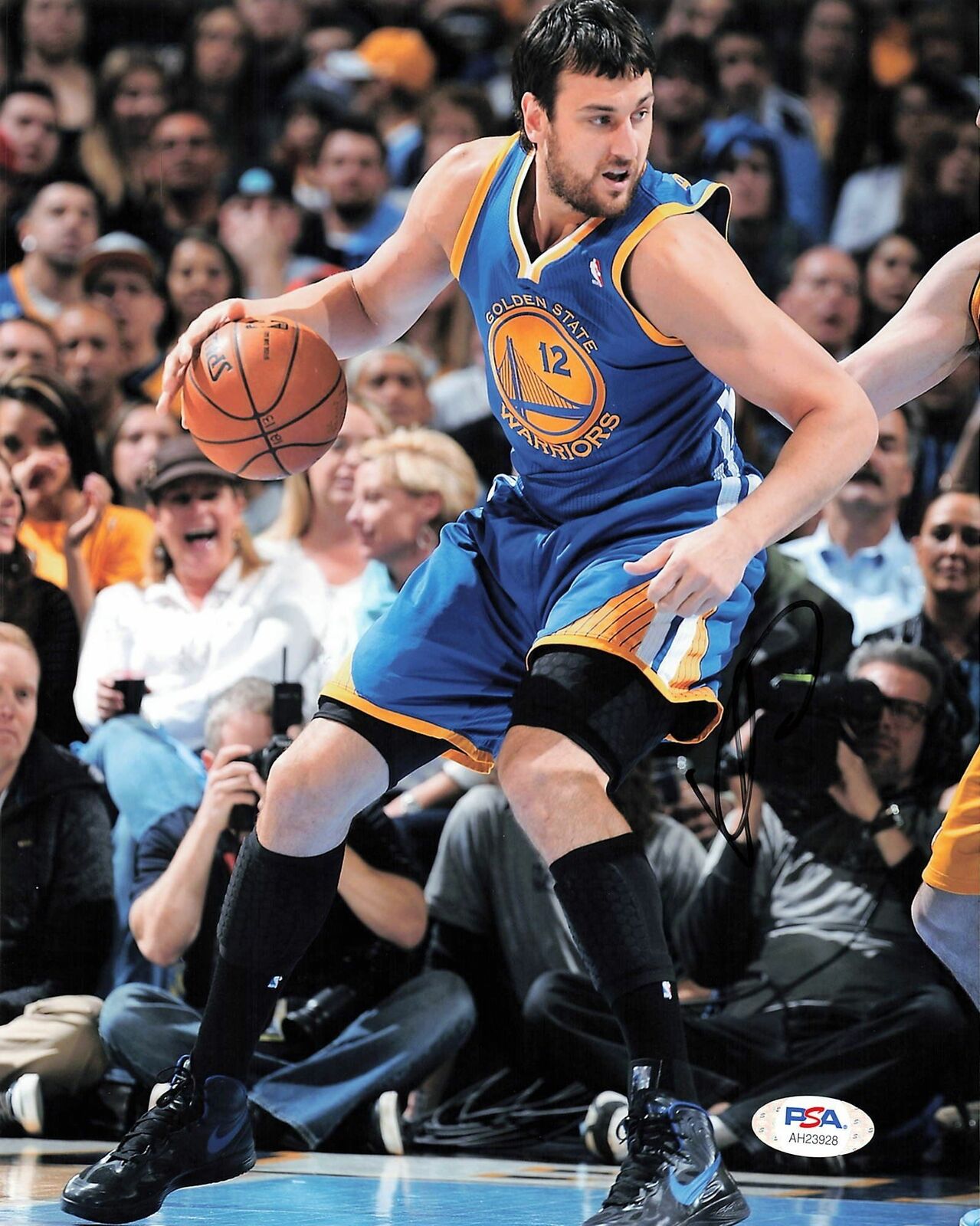 Andrew Bogut signed 8x10 photo PSA/DNA Golden State Warriors Autographed