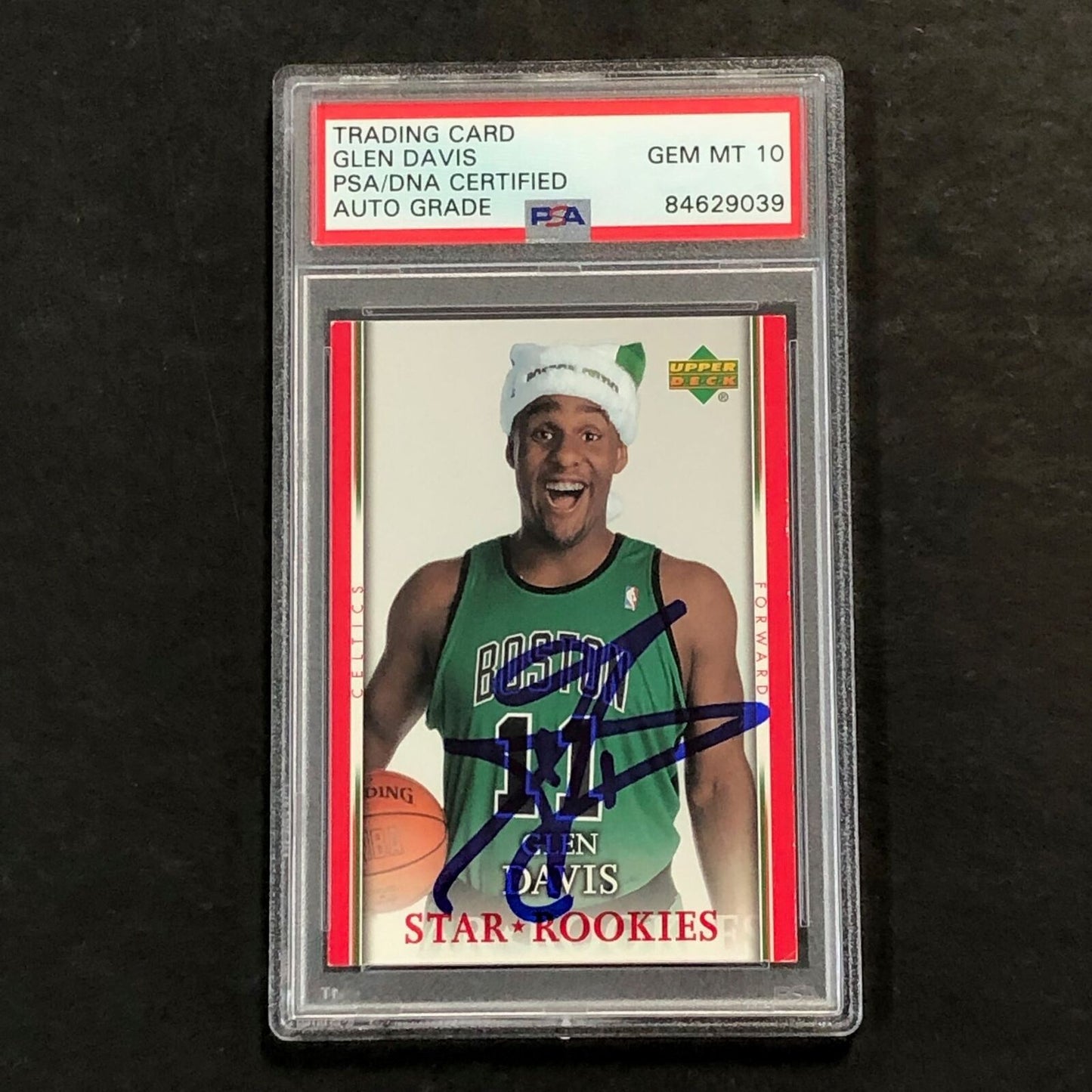 2007-08 Upper Deck STAR ROOKIES #SH-GD Glen Davis Signed Card AUTO 10 PSA/DNA Sl