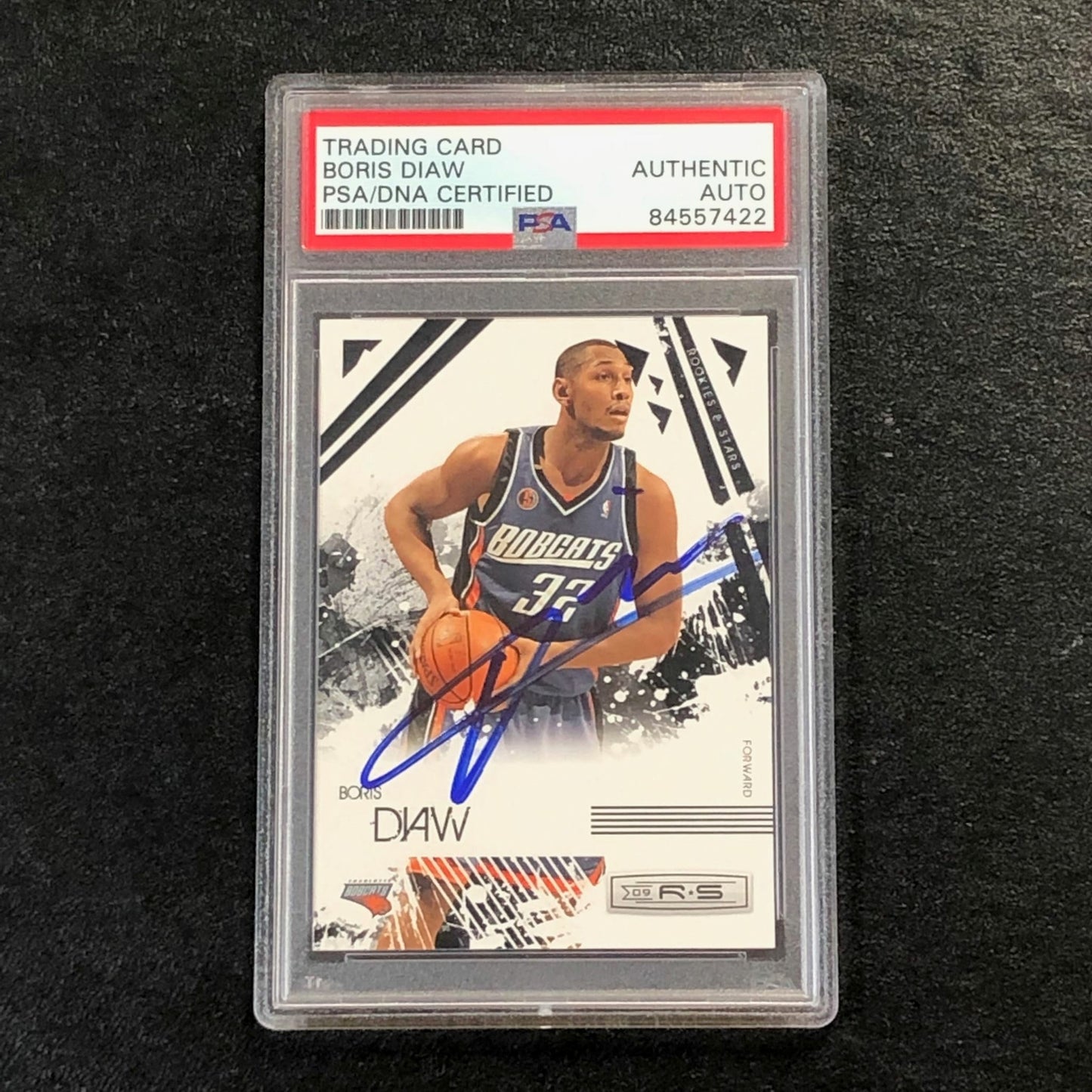 2009-10 Rookies & Stars #9 Boris Diaw Signed Card AUTO PSA Slabbed Bobcats