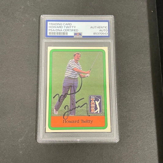 1980 PGA Tour #14 Howard Twitty Signed Card PSA/DNA Slabbed Auto