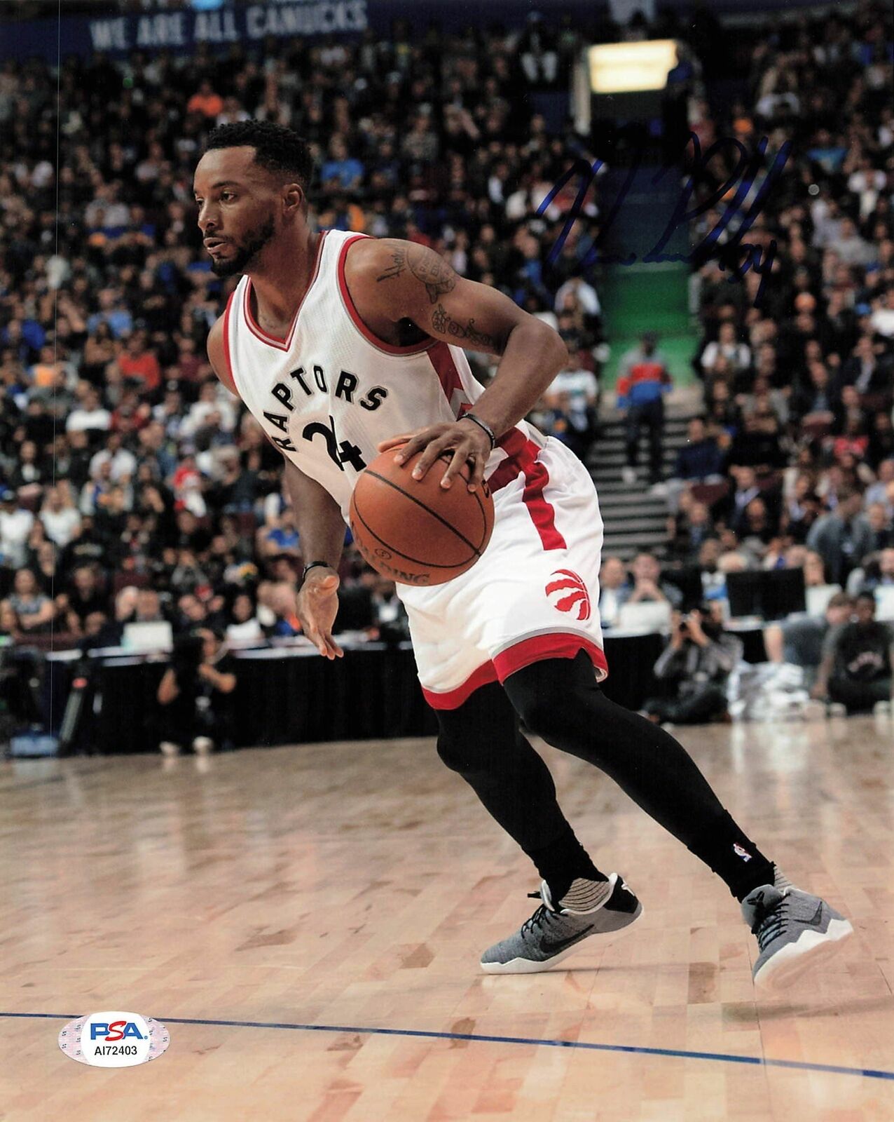 NORMAN POWELL signed 8x10 photo PSA/DNA Toronto Raptors Autographed