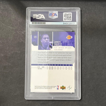 2003-04 Upper Deck #120 Jannero Pargo Signed Card AUTO PSA Lakers