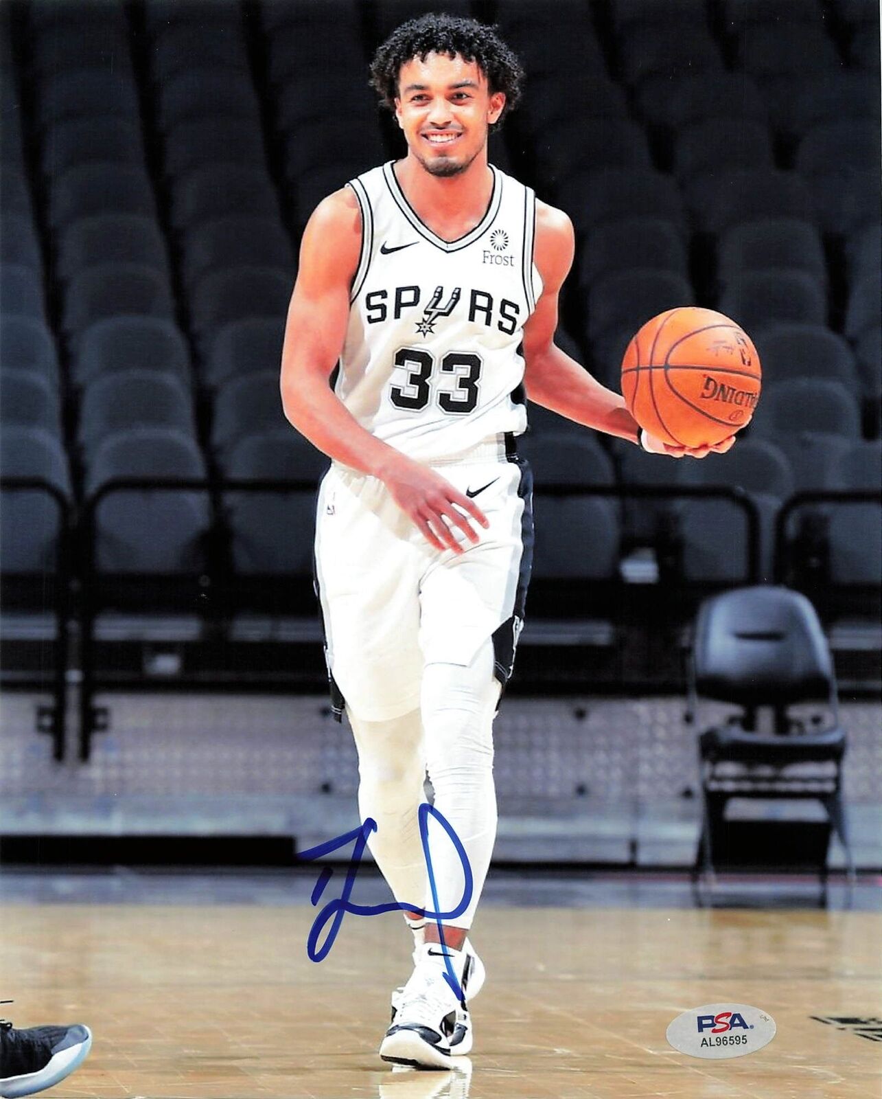 Tre Jones signed 8x10 Photo PSA/DNA Spurs Autographed