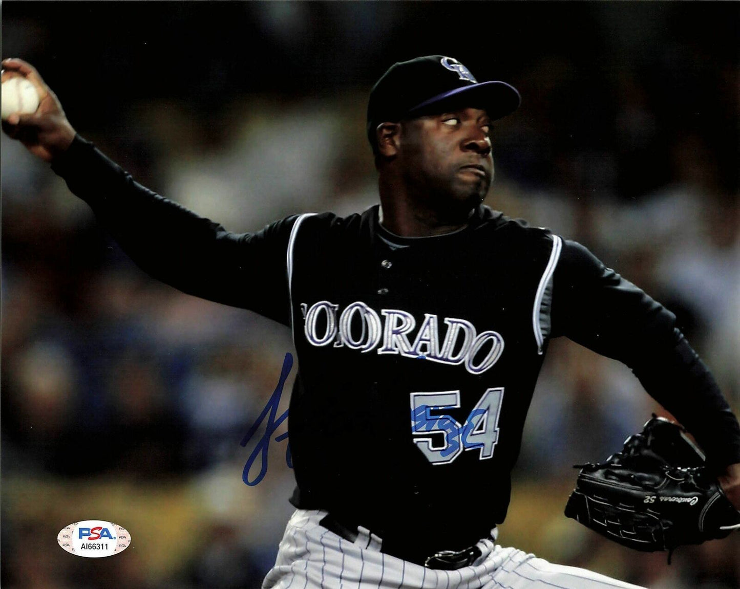 Jose Contreras signed 8x10 photo PSA/DNA Colorado Rockies Autographed