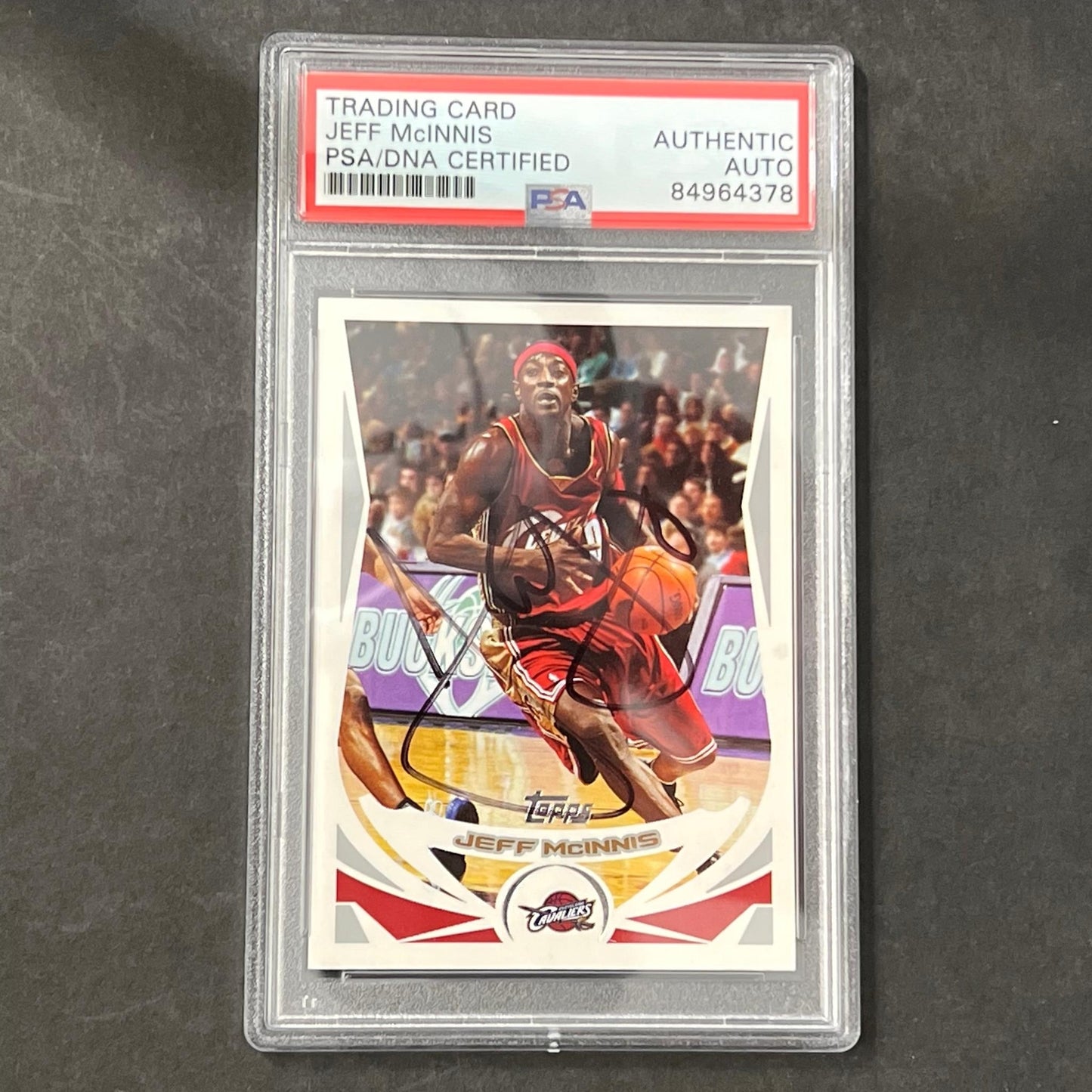 2004-05 Topps Basketball #218 Jeff McInnis Signed Card AUTO PSA Slabbed Cavalier