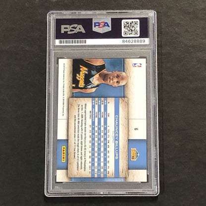 2009-10 Panini Studio #6 Chauncey Billups Signed Card AUTO 10 PSA Slabbed Nugget