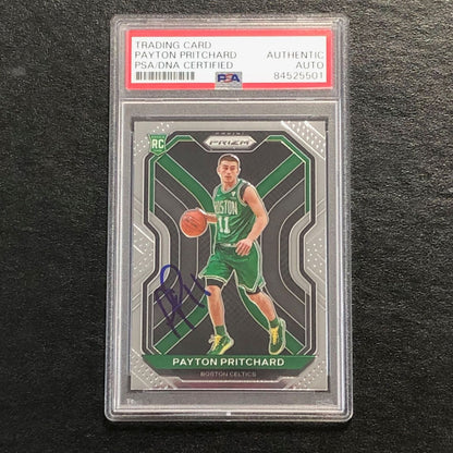 2020-21 Panini Prizm #25 Payton Pritchard Signed Rookie Card AUTO PSA Slabbed RC