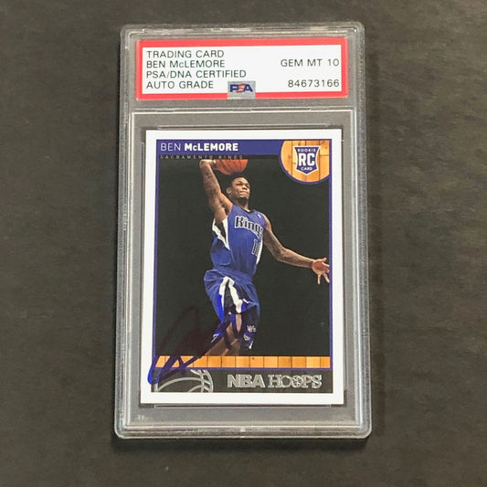 2013-14 Panini NBA Hoops #267 Ben McLemore Signed Card AUTO GRADE 10 PSA Slabbed