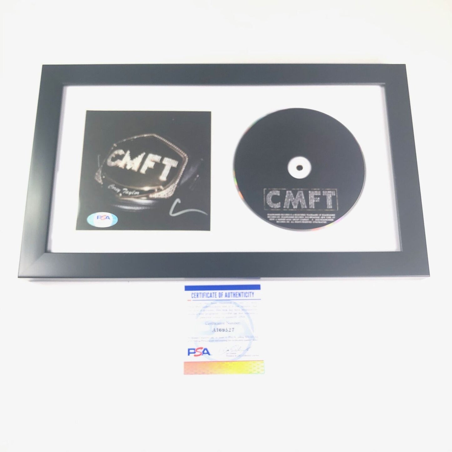 Corey Taylor Signed CD Cover Framed PSA/DNA CMFT Autographed Slipknot