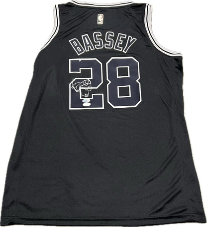 Charles Bassey signed jersey PSA/JSA Autographed San Antonio Spurs