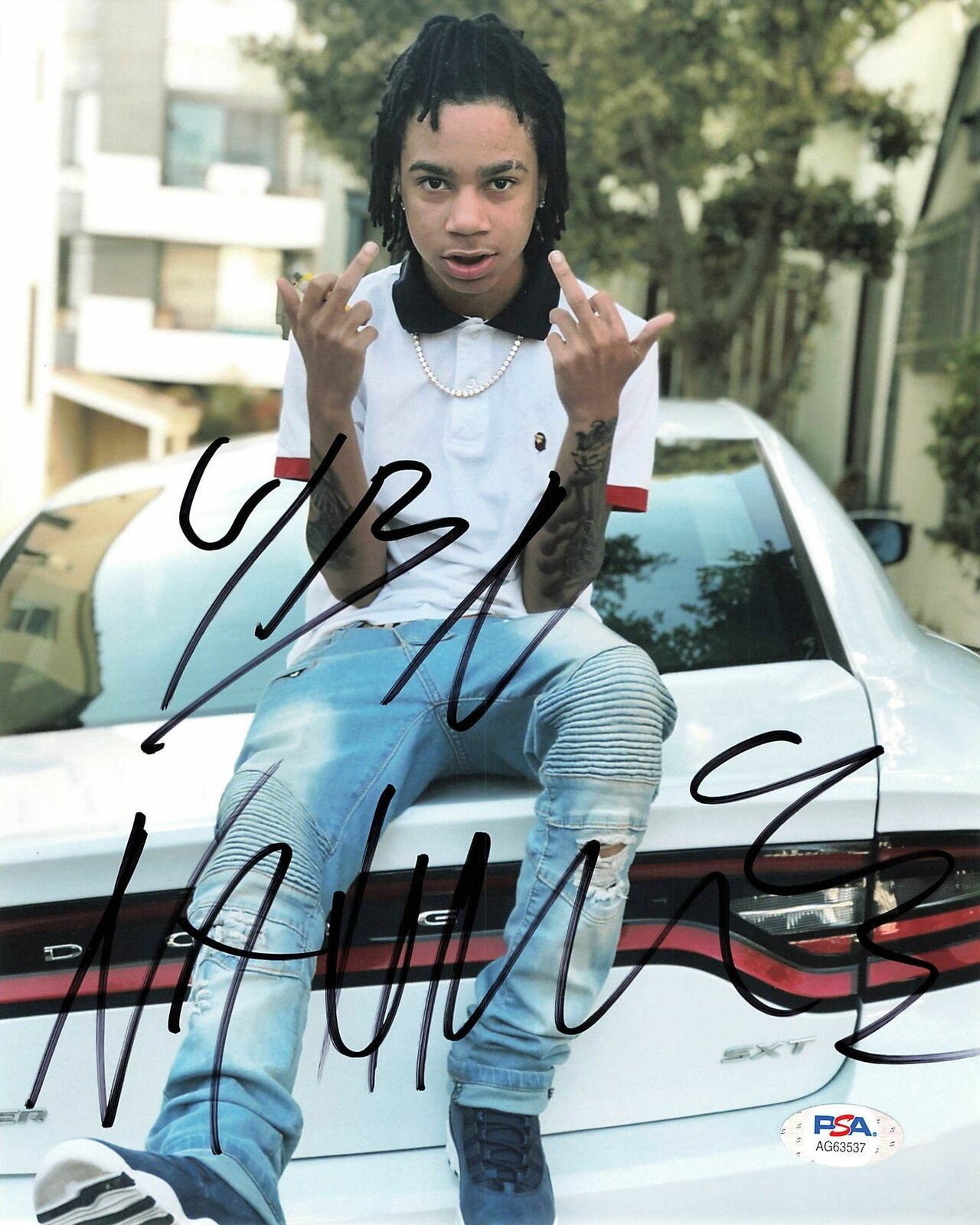 YBN Nahmir signed 8x10 photo PSA/DNA Autographed