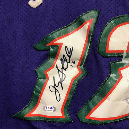 JOHN STOCKTON Signed Jersey PSA/DNA Utah Jazz Autographed