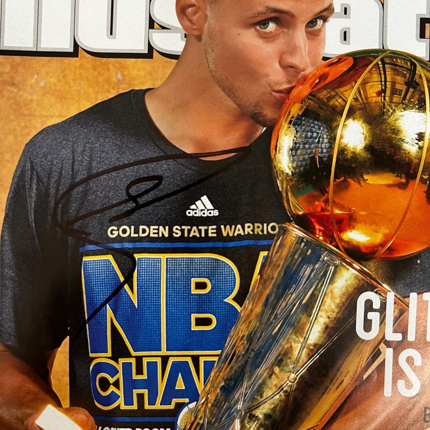 Stephen Curry signed SI Magazine JSA Warriors Autographed