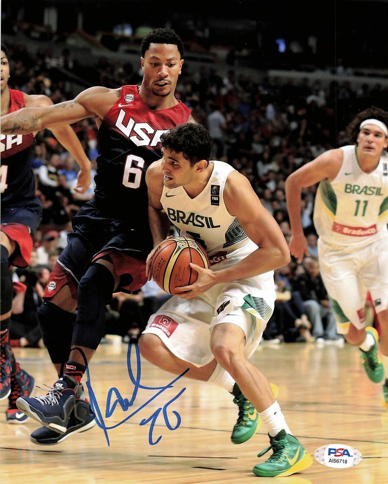 Raul Neto signed 8X10 photo PSA/DNA Washington Wizards Autographed