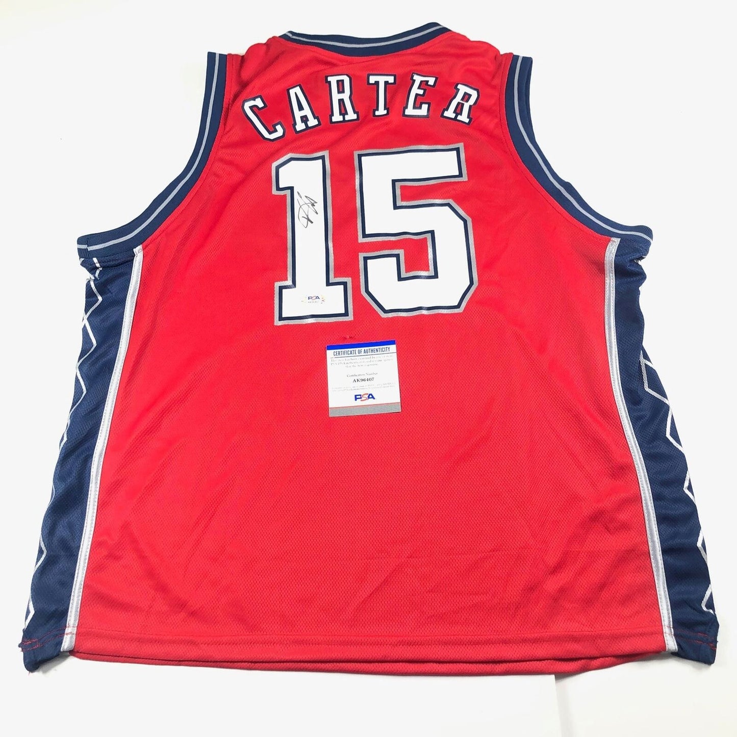 Vince Carter signed jersey PSA/DNA New Jersey Nets Autographed