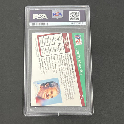 1991 Pro Set PGA Tour #75 Curtis Strange Signed Card AUTO PSA Slabbed Golf