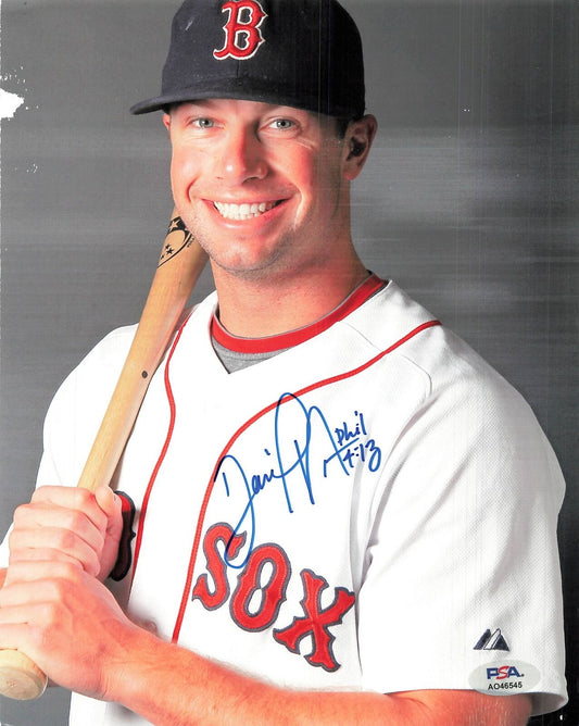 DANIEL NAVA signed 8x10 photo PSA/DNA Boston Red Sox Autographed