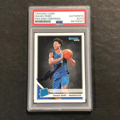 2019-20 Panini Donruss Rated Rookie #235 Isaiah Roby Signed Card AUTO PSA Slabbe