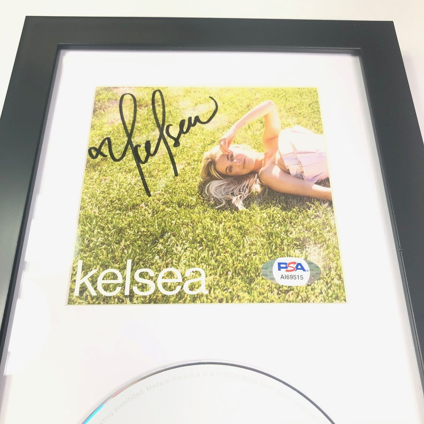 Kelsea Ballerini Signed CD Cover Framed PSA/DNA Autographed Kelsea