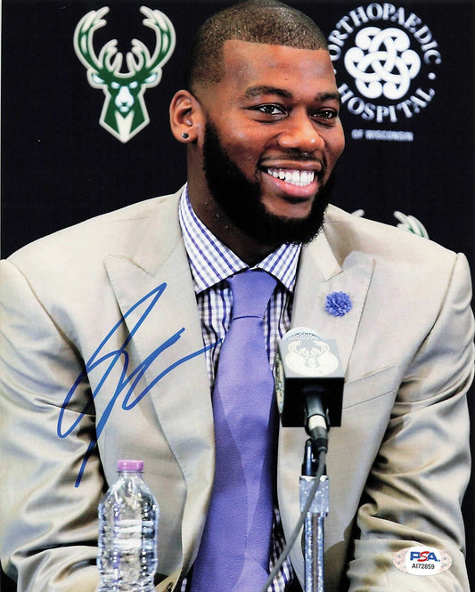 Greg Monroe signed 8x10 photo PSA/DNA Milwaukee Bucks Autographed