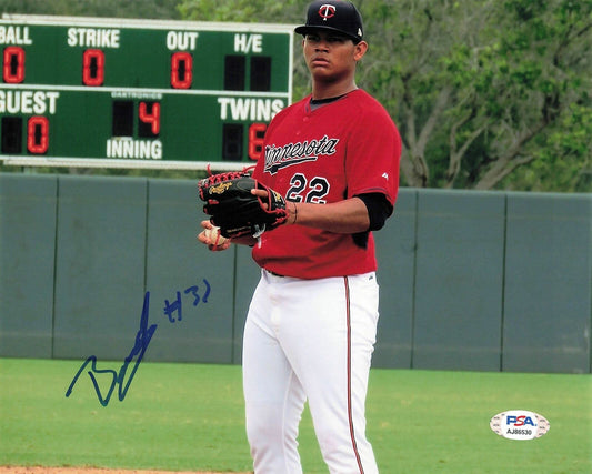 Brusdar Graterol signed 8x10 photo PSA/DNA Minnesota Twins Autographed