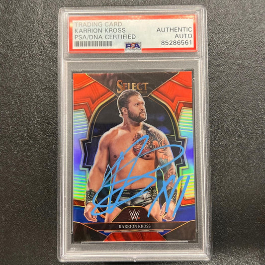 2023 Panini Prizm Select Smackdown #82 Karrion Kross Signed Card PSA/DNA Slabbed