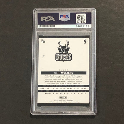 2014-15 Panini NBA Hoops #186 Nate Wolters Signed Card AUTO 10 PSA/DNA Slabbed R