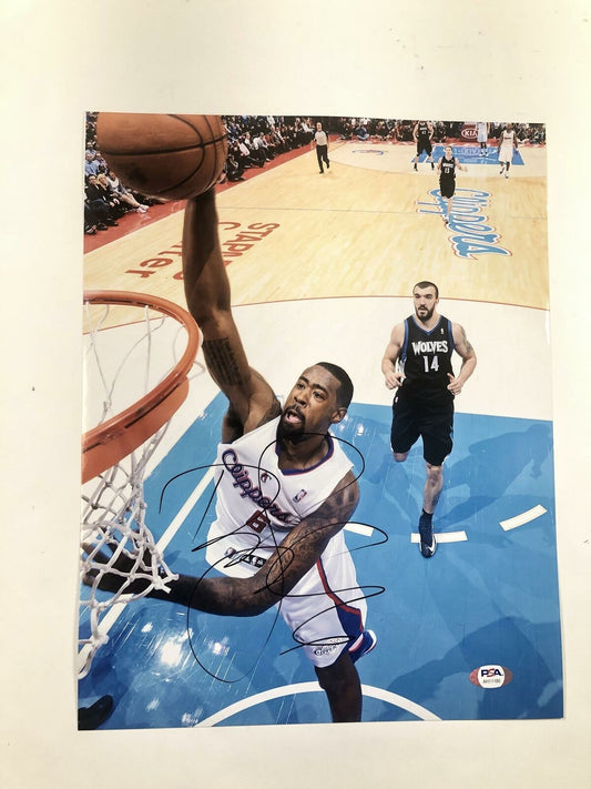 DeAndre Jordan signed 11x14 photo PSA/DNA Los Angeles Clippers Nets Autographed