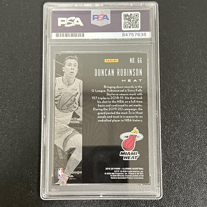 2019 Panini Illusions #66 Duncan Robinson Signed Card AUTO PSA Slabbed Heat