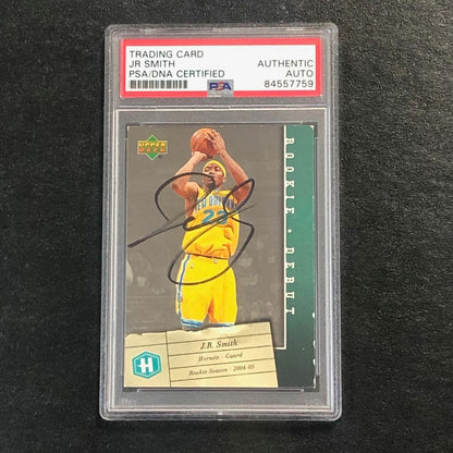 2006-07 Upper Deck Rookie Debut #62 J.R. Smith Signed Card AUTO PSA Slabbed RC H