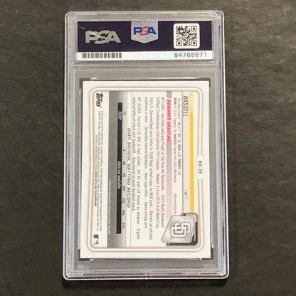 2021 1st Bowman Baseball #BD-39 Robert Hassell Signed Card PSA Slabbed Auto Padr