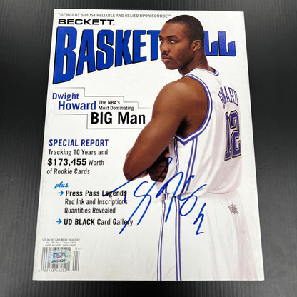 Dwight Howard signed Magazine PSA/DNA Orlando Magic Autographed