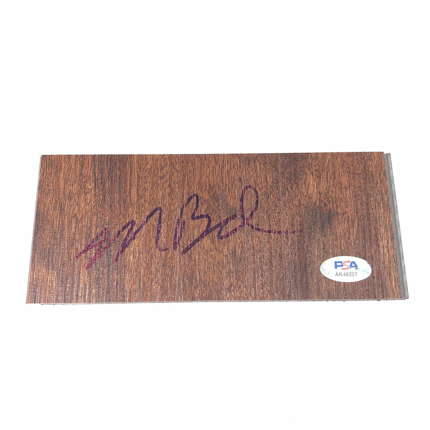 MIKE BUDENHOLZER Signed Floorboard PSA/DNA Autographed Milwaukee Bucks