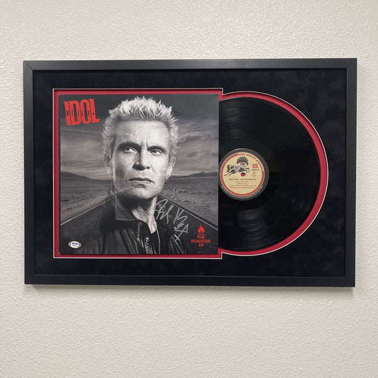Billy Idol signed Vinyl Framed PSA The Roadside