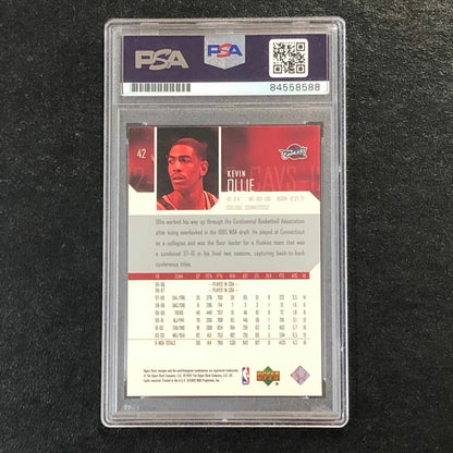 2003-04 Upper Deck #42 Kevin Ollie Signed Card AUTO PSA Slabbed Sonics