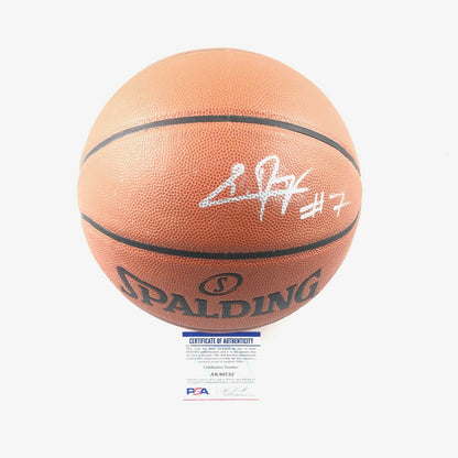 KILLIAN HAYES signed Spalding Basketball PSA/DNA Detroit Pistons Autographed