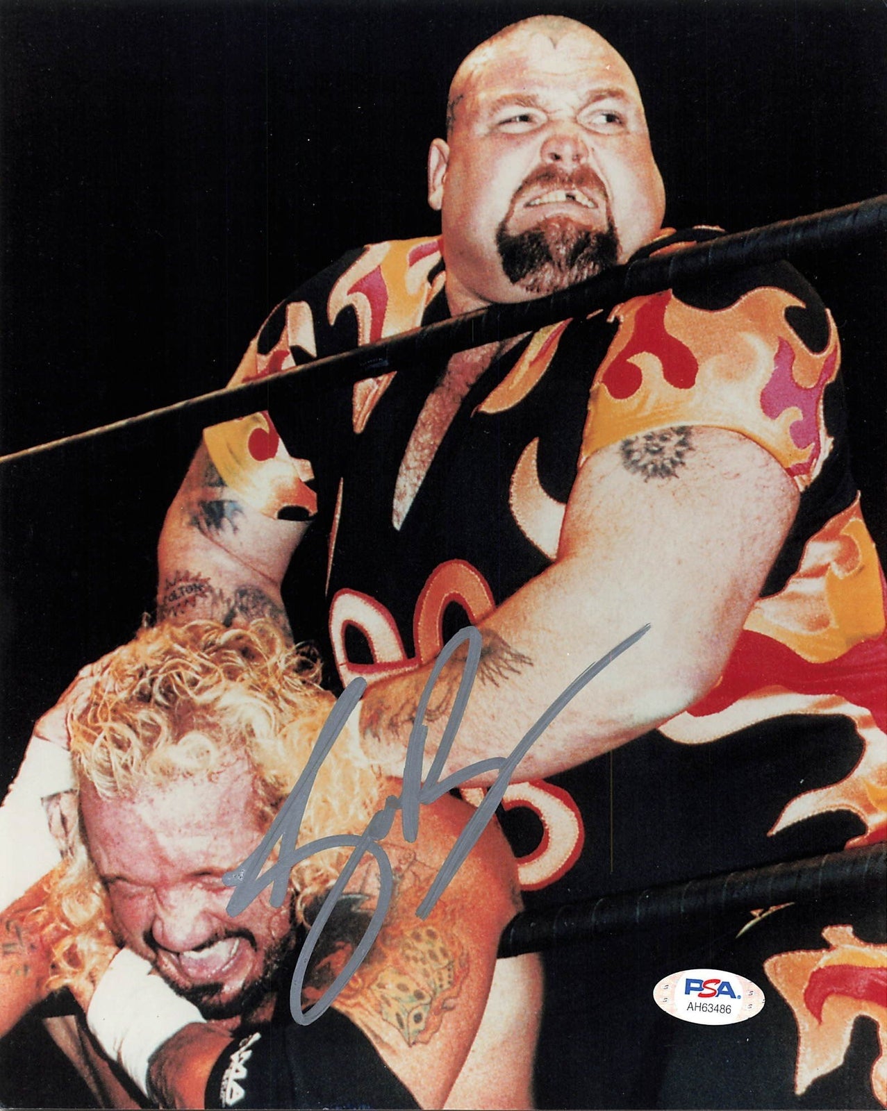 Scott Bam Bam Bigelow signed 8x10 photo PSA/DNA COA WWE Wrestling