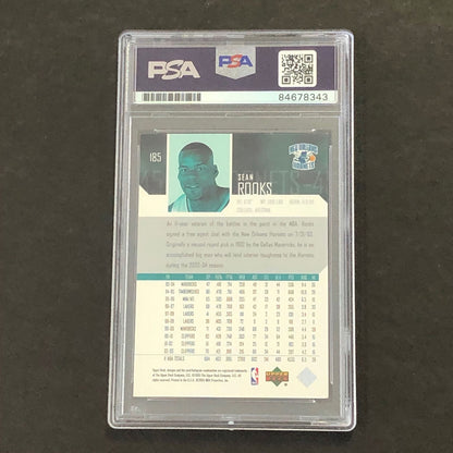 2003-04 Upper Deck #185 Sean Rooks Signed Card Auto PSA Slabbed