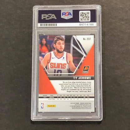 2019-20 Panini Mosaic RC #237 Ty Jerome Signed Card AUTO PSA Slabbed Suns