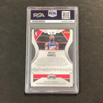 2019-20 Panini Prizm #124 Montrezl Harrell Signed Card PSA Slabbed Clippers