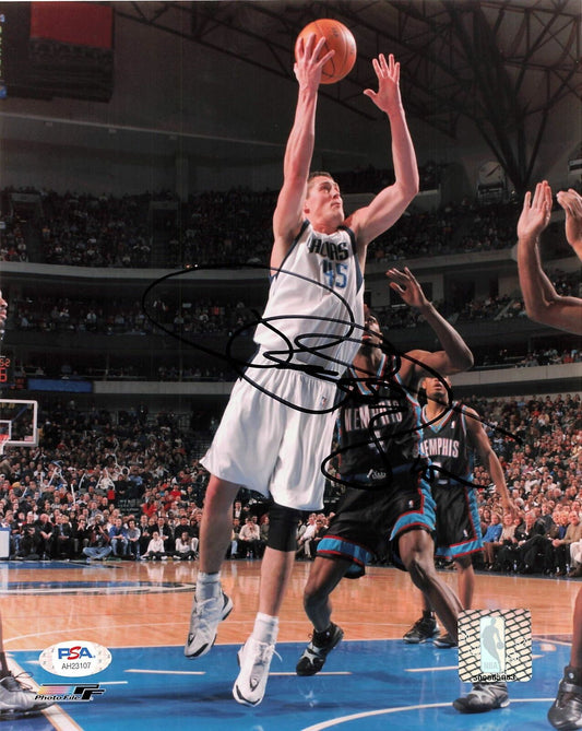 Raef LaFrentz signed 8x10 photo PSA/DNA Dallas Mavericks Autographed