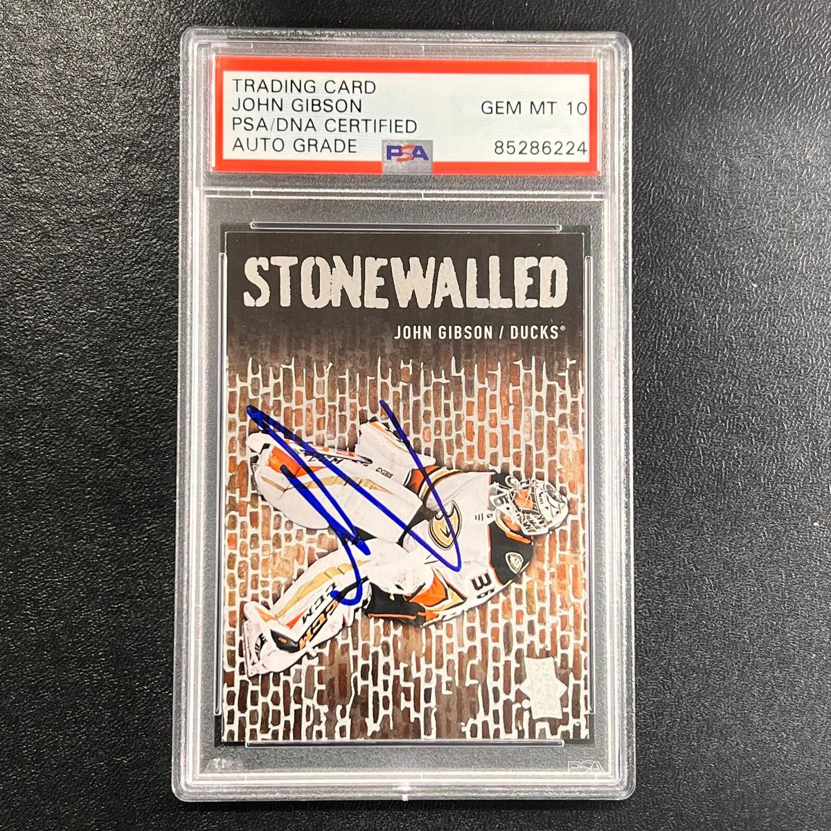 2018-19 Upper Deck Series One #SW-16 John Gibson Signed Card PSA/DNA AUTO 10 s