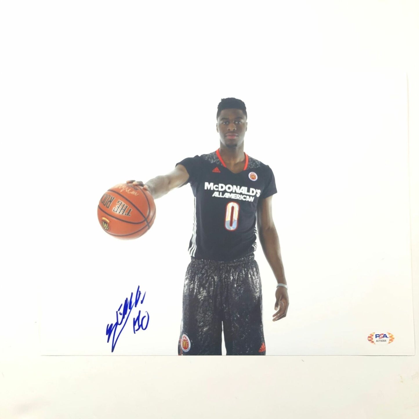 Emmanuel Mudiay signed 11x14 photo PSA/DNA Utah Jazz Autographed