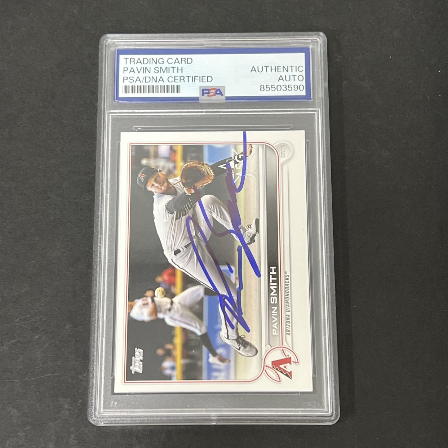 2022 Topps Series 1 #106 Pavin Smith signed card PSA