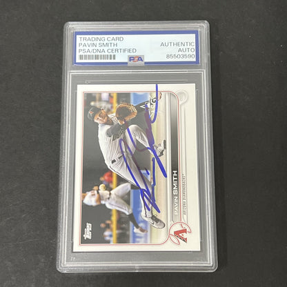 2022 Topps Series 1 #106 Pavin Smith signed card PSA