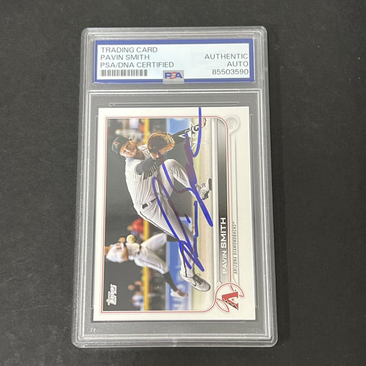 2022 Topps Series 1 #106 Pavin Smith signed card PSA