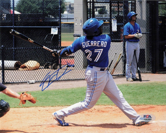 Vladimir Guerrero Jr signed photo 8x10 PSA/DNA Blue Jays autographed Vlad