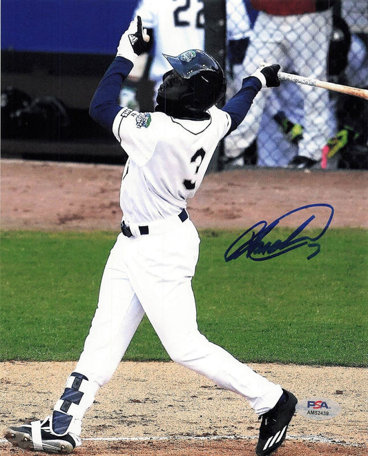 Jasrado "Jazz" Chisholm signed 8x10 photograph PSA/DNA Miami Marlins autographed