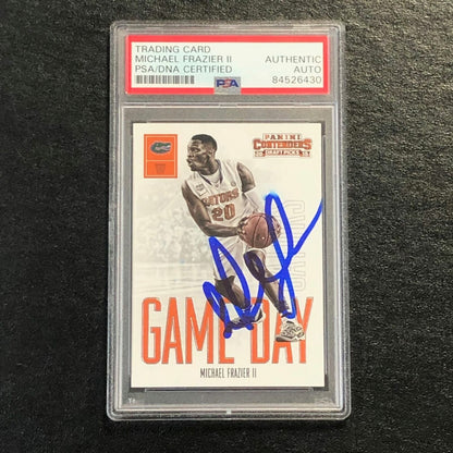 2015-16 Contenders Draft Picks #26 Michael Frazier II Signed Card AUTO PSA/DNA S