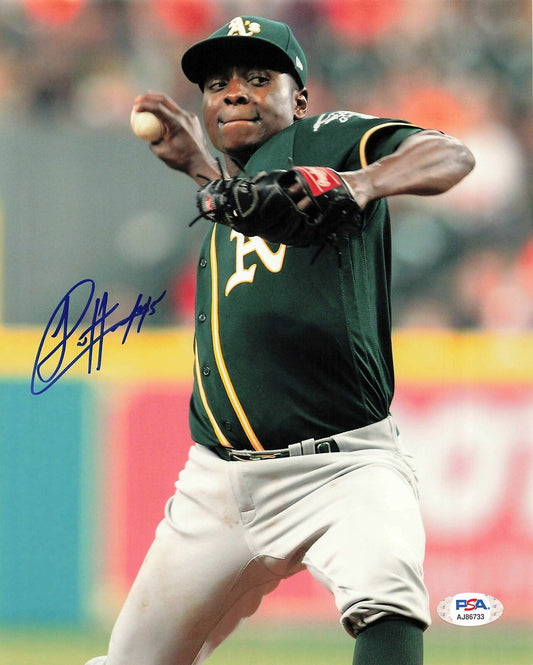 JHAREL COTTON signed 8x10 photo PSA/DNA Oakland Athletics Autographed